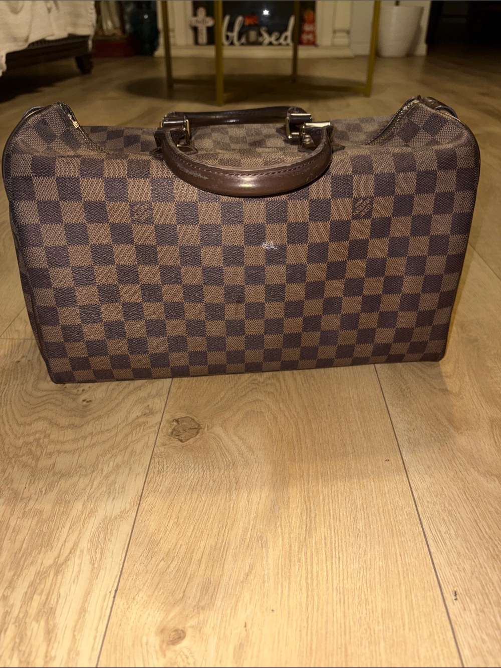 Classic Brown LV Checkerboard Handheld Bag